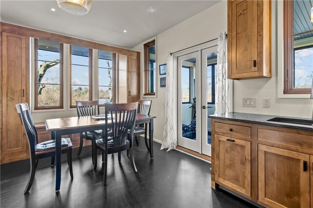 17 Jamaica Way N, Kingstown, RI 02852 - dining space with french doors, plenty of natural light, and recessed lighting