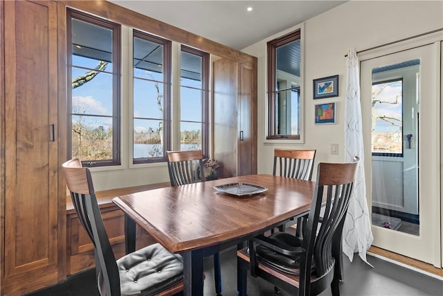 view of dining room