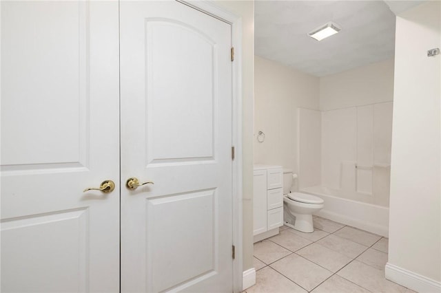 982 Plainfield St Unit 4, Johnston, RI 02919 - full bathroom featuring tile patterned floors, toilet, shower / washtub combination, and baseboards
