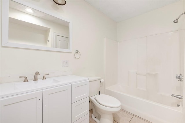 982 Plainfield St Unit 4, Johnston, RI 02919 - bathroom with toilet, tile patterned floors, vanity, and  shower combination