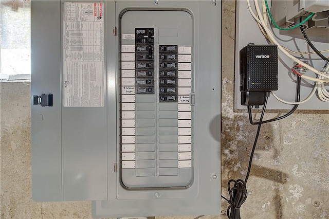 utility room with electric panel