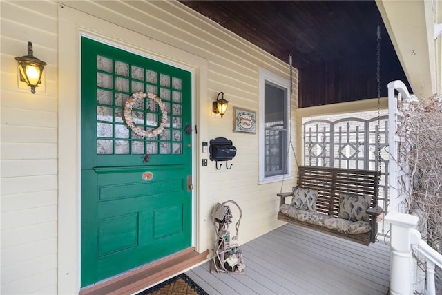 55 Hunter Ave, Newport, RI 02840 - property entrance with a porch