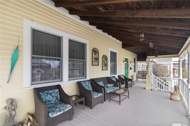55 Hunter Ave, Newport, RI 02840 - view of patio / terrace featuring an outdoor hangout area