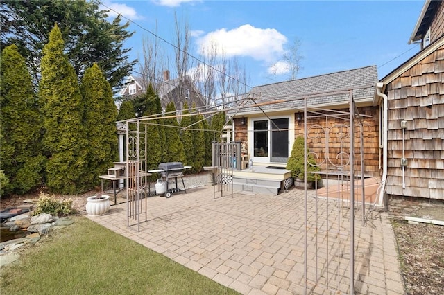 55 Hunter Ave, Newport, RI 02840 - view of patio featuring grilling area