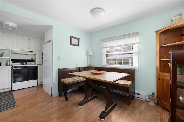 27 Woodward Rd, Lincoln, RI 02865 - dining room featuring light wood-style flooring and breakfast area