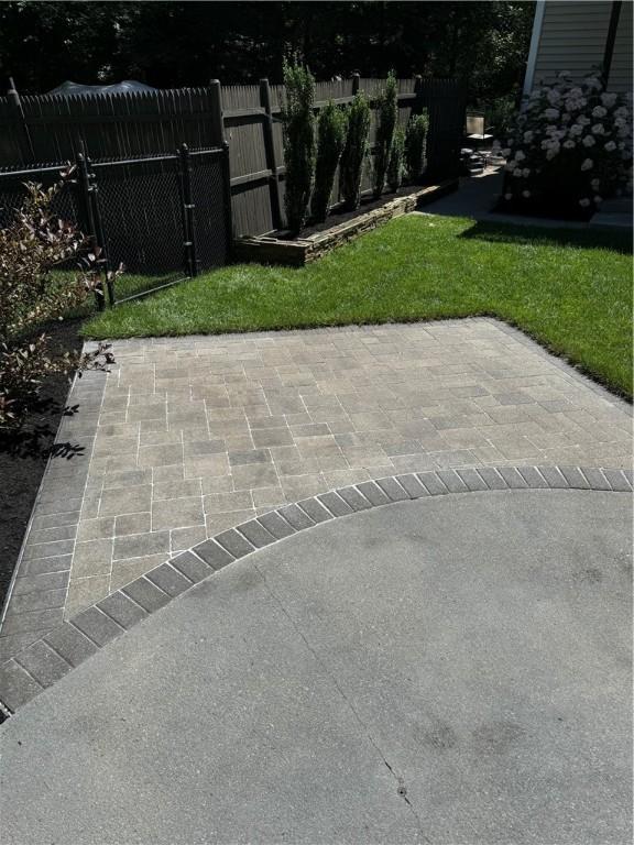 view of patio / terrace with fence