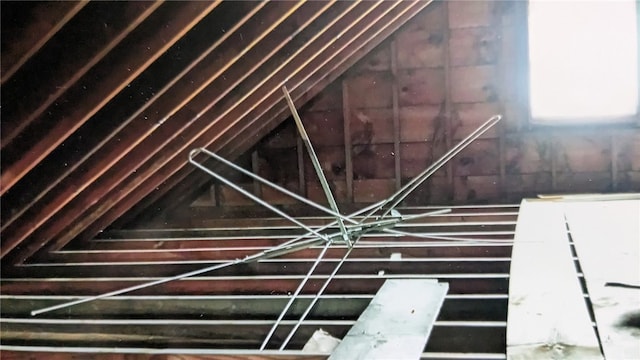 view of attic