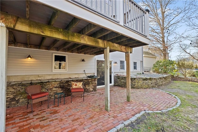 5 Nottingham Way, Freetown, MA 02702 - view of patio with exterior bar
