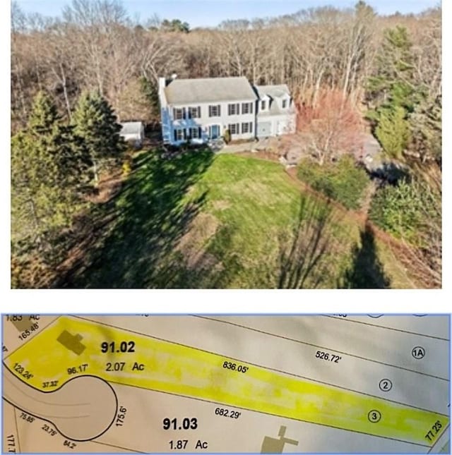 5 Nottingham Way, Freetown, MA 02702 - view of subject property with a forest