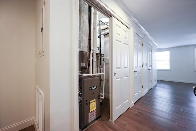 60 Bay Spring Ave Unit A5, Barrington, RI 02806 - corridor featuring wood finished floors, baseboards, and ornamental molding