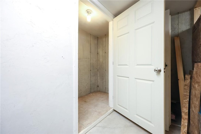 60 Bay Spring Ave Unit A5, Barrington, RI 02806 - hall featuring unfinished concrete flooring