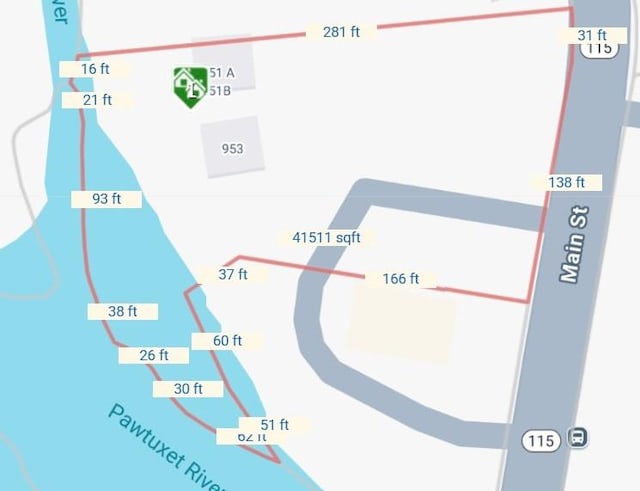 951 Main St, West Warwick, RI 02893 - map / location of property area