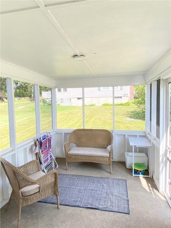 view of sunroom / solarium
