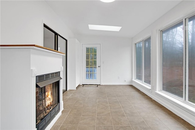 20 Holly Hill Ct, East Greenwich, RI 02818 - unfurnished sunroom with a skylight