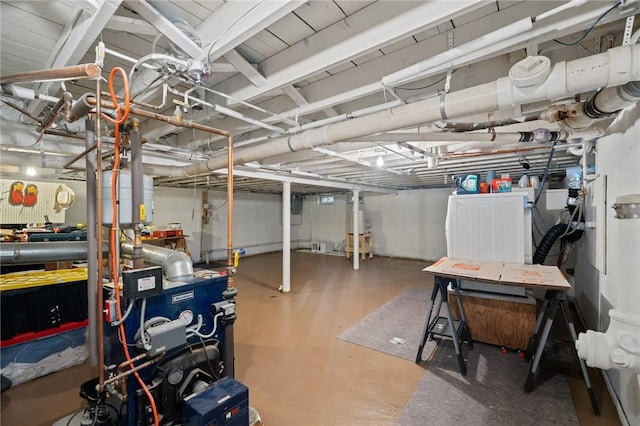 1737 Wampanoag Trl, Barrington, RI 02806 - unfinished below grade area featuring a heating unit
