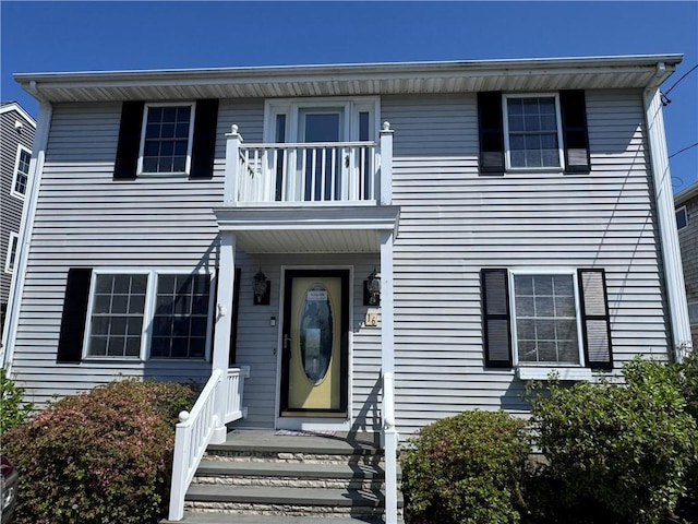 16 Elm Ave, Narragansett, RI 02882 - view of property featuring a balcony