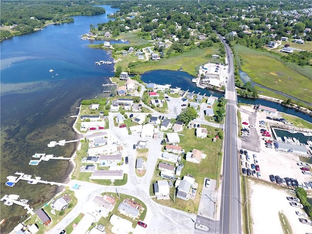 689 Succotash Rd, South Kingstown, RI 02879 - aerial view with a water view