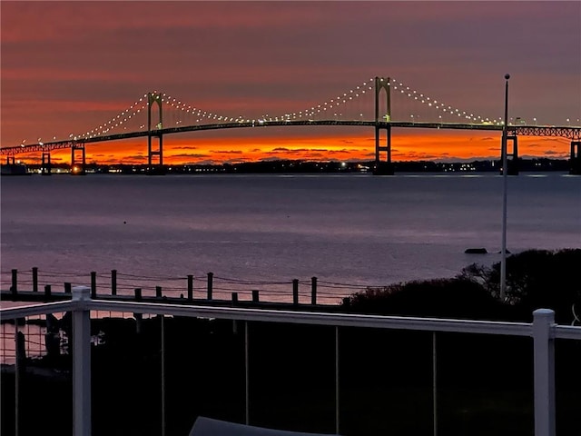 10 Coulter St, Jamestown, RI 02835 - water view featuring a notable bridge