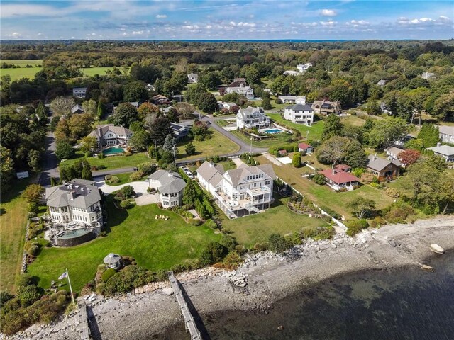 aerial view featuring a residential view