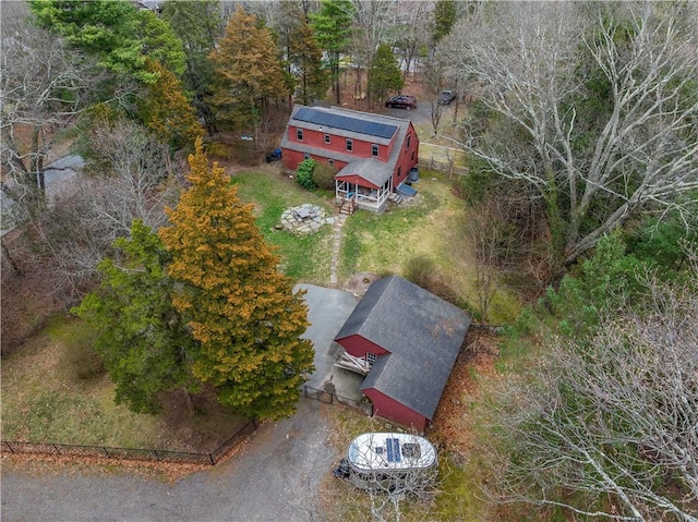 drone / aerial view