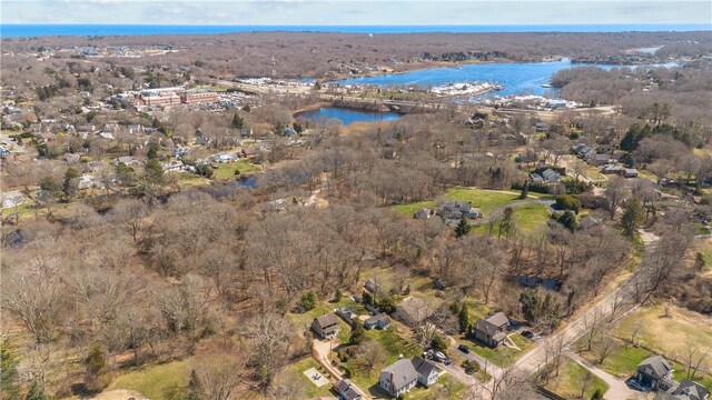 200 Pond St, South Kingstown, RI 02879 - aerial view with a water view