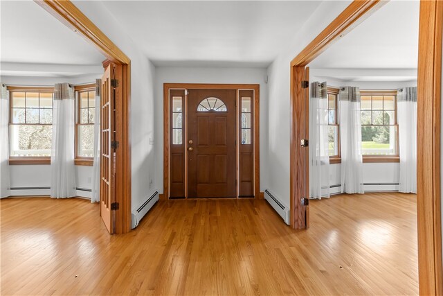 200 Pond St, South Kingstown, RI 02879 - foyer with baseboard heating and a wealth of natural light