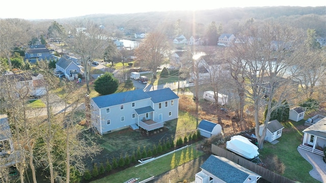bird's eye view with a residential view