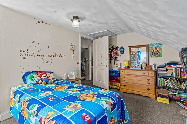 77 Seamans St, Providence, RI 02908 - carpeted bedroom with vaulted ceiling