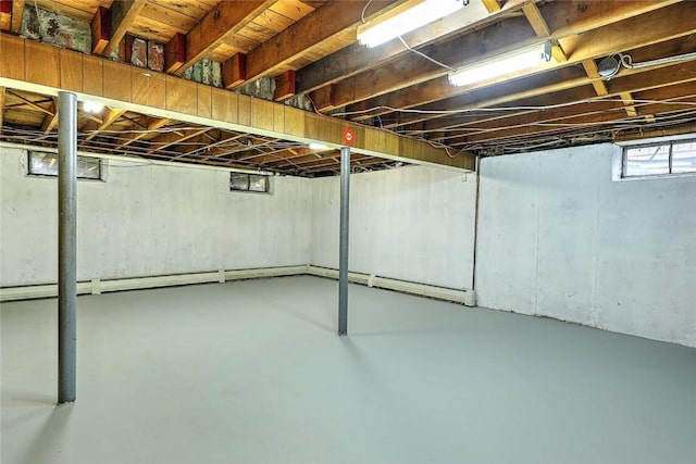 view of below grade area