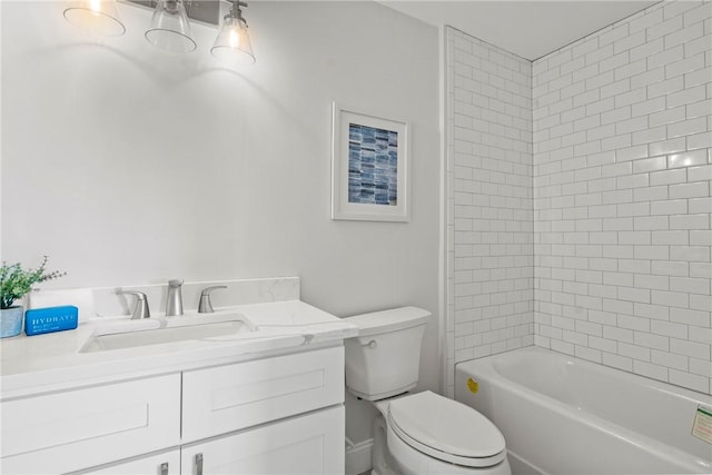 0 Greenwich Blvd Unit 102, East Greenwich, RI 02818 - bathroom with toilet, vanity, and bathing tub / shower combination