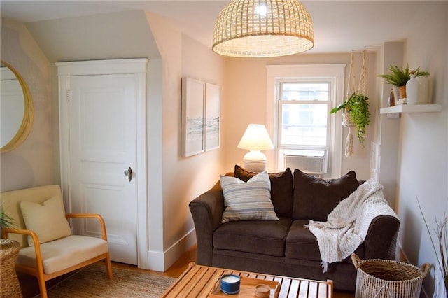 33 Almy St, Newport, RI 02840 - living room featuring baseboards and wood finished floors