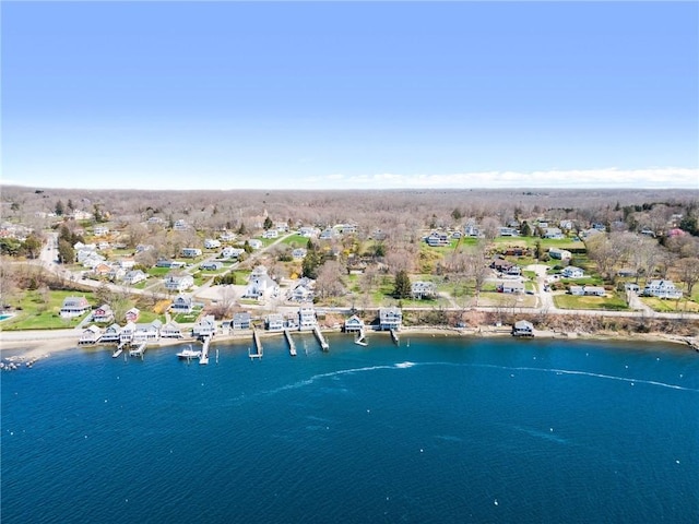 1597 Main Rd, Tiverton, RI 02878 - aerial view featuring a residential view and a water view