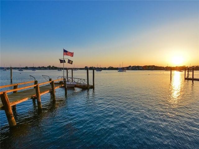 1597 Main Rd, Tiverton, RI 02878 - dock area featuring a water view