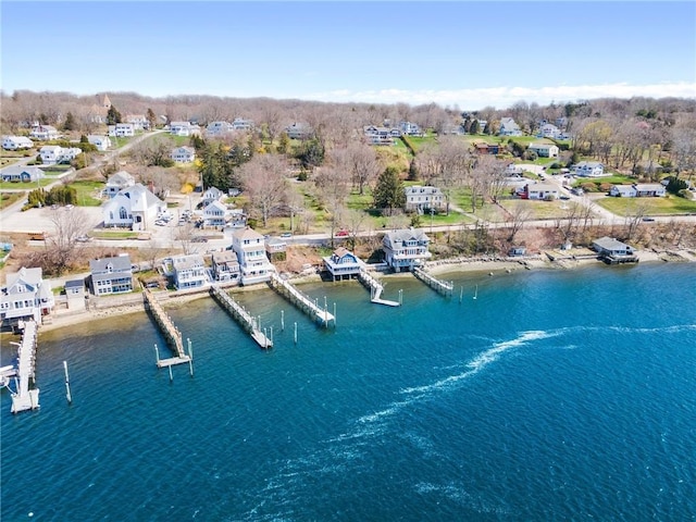 1597 Main Rd, Tiverton, RI 02878 - aerial view featuring a water view