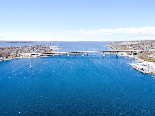 1597 Main Rd, Tiverton, RI 02878 - bird's eye view featuring a water view