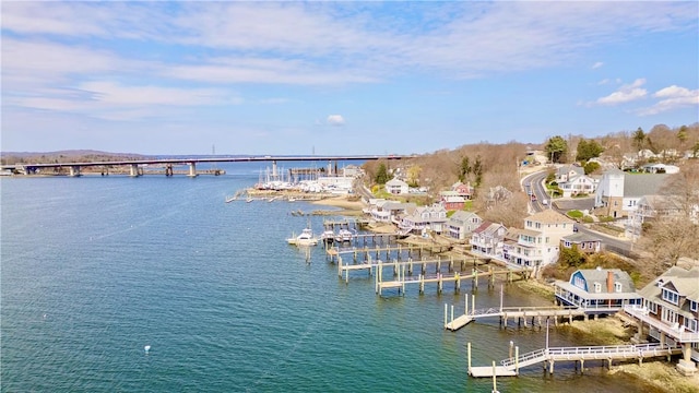 1597 Main Rd, Tiverton, RI 02878 - dock area featuring boat lift and a water view