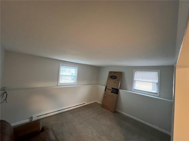 345 Post Rd, Warwick, RI 02888 - spare room featuring carpet, baseboard heating, and baseboards