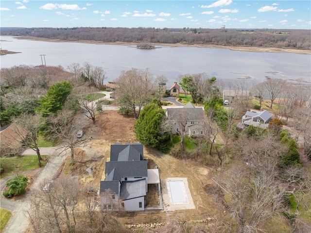 19 Castle Rd, Narragansett, RI 02882 - birds eye view of property with a water view