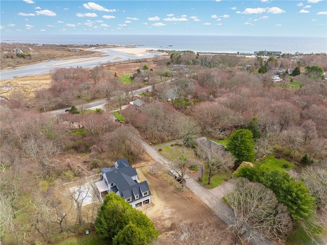 19 Castle Rd, Narragansett, RI 02882 - drone / aerial view with a water view