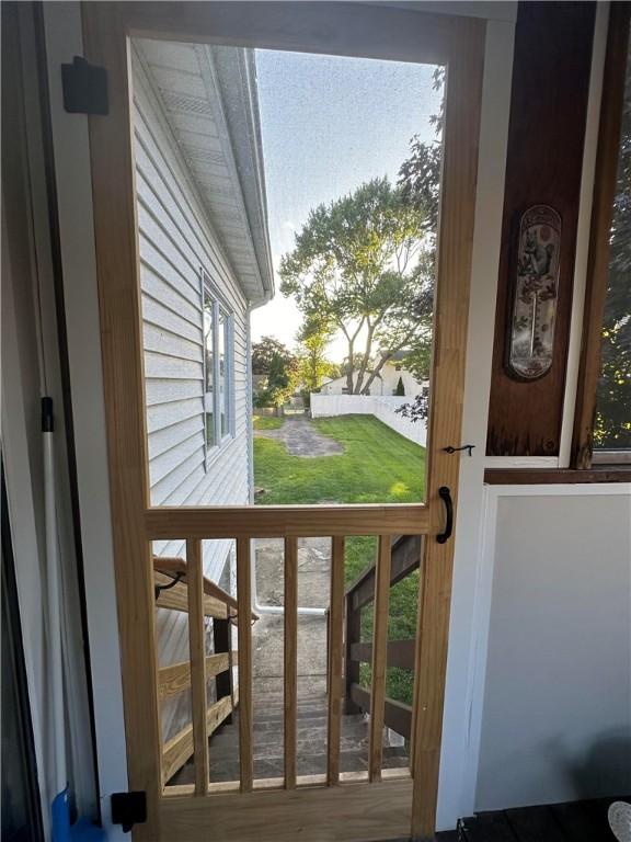 view of doorway to outside