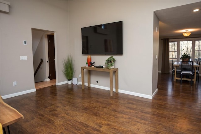 67 Highwood Dr, Coventry, RI 02816 - living area with baseboards, recessed lighting, and wood finished floors