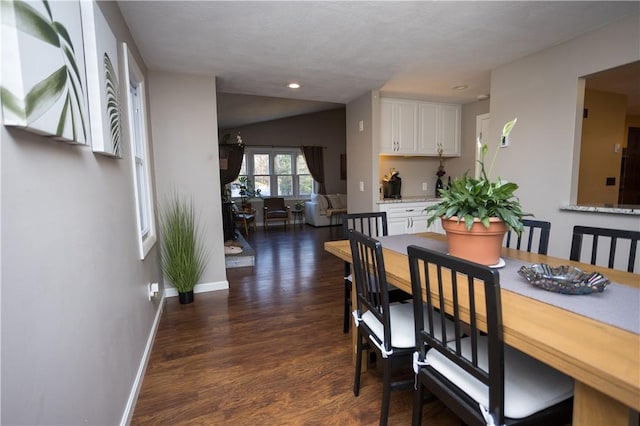 67 Highwood Dr, Coventry, RI 02816 - dining space featuring recessed lighting, baseboards, and dark wood-style floors