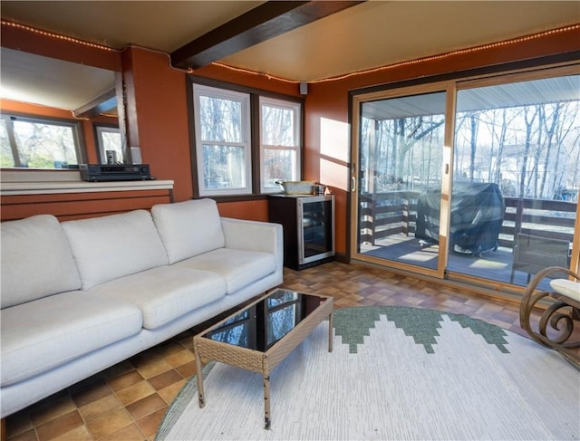 67 Highwood Dr, Coventry, RI 02816 - living area with wine cooler