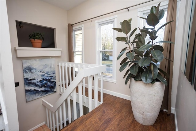 67 Highwood Dr, Coventry, RI 02816 - staircase featuring wood finished floors and baseboards