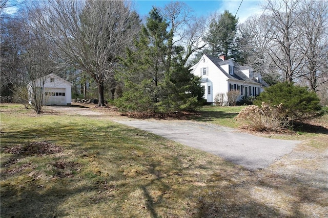 23 Rockland Dr, South Kingstown, RI 02879 - view of yard with a detached garage