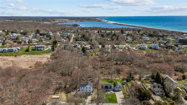 137 Rosebriar Ave, South Kingstown, RI 02879 - drone / aerial view featuring a water view and a residential view