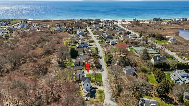 137 Rosebriar Ave, South Kingstown, RI 02879 - drone / aerial view with a residential view and a water view