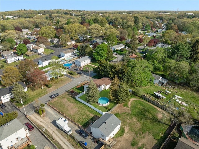 drone / aerial view featuring a residential view