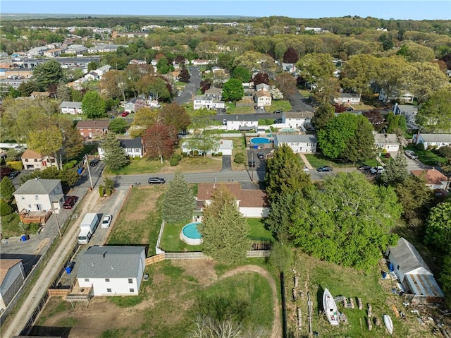 bird's eye view featuring a residential view