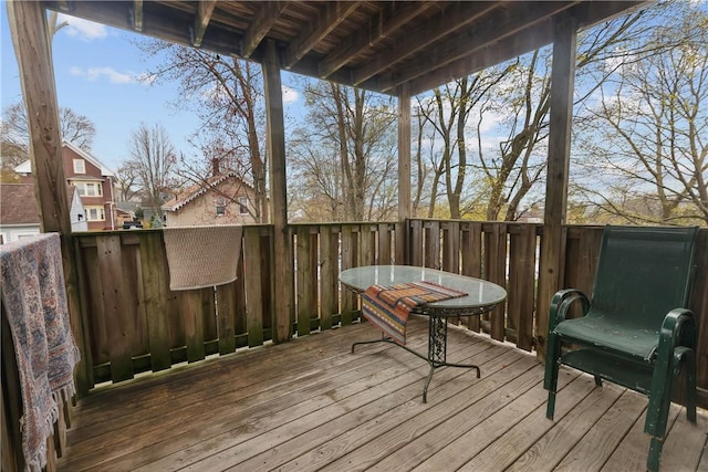 view of deck
